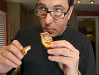sam eating The Sipping Point Radio   5/12